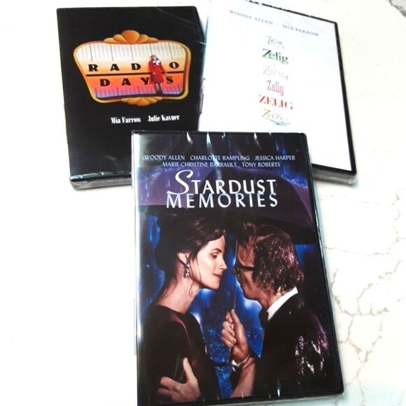 WOODY ALLEN 3-DVD Collection Radio Days‎ Zelig Stardust Memories Factory Sealed - Picture 1 of 5